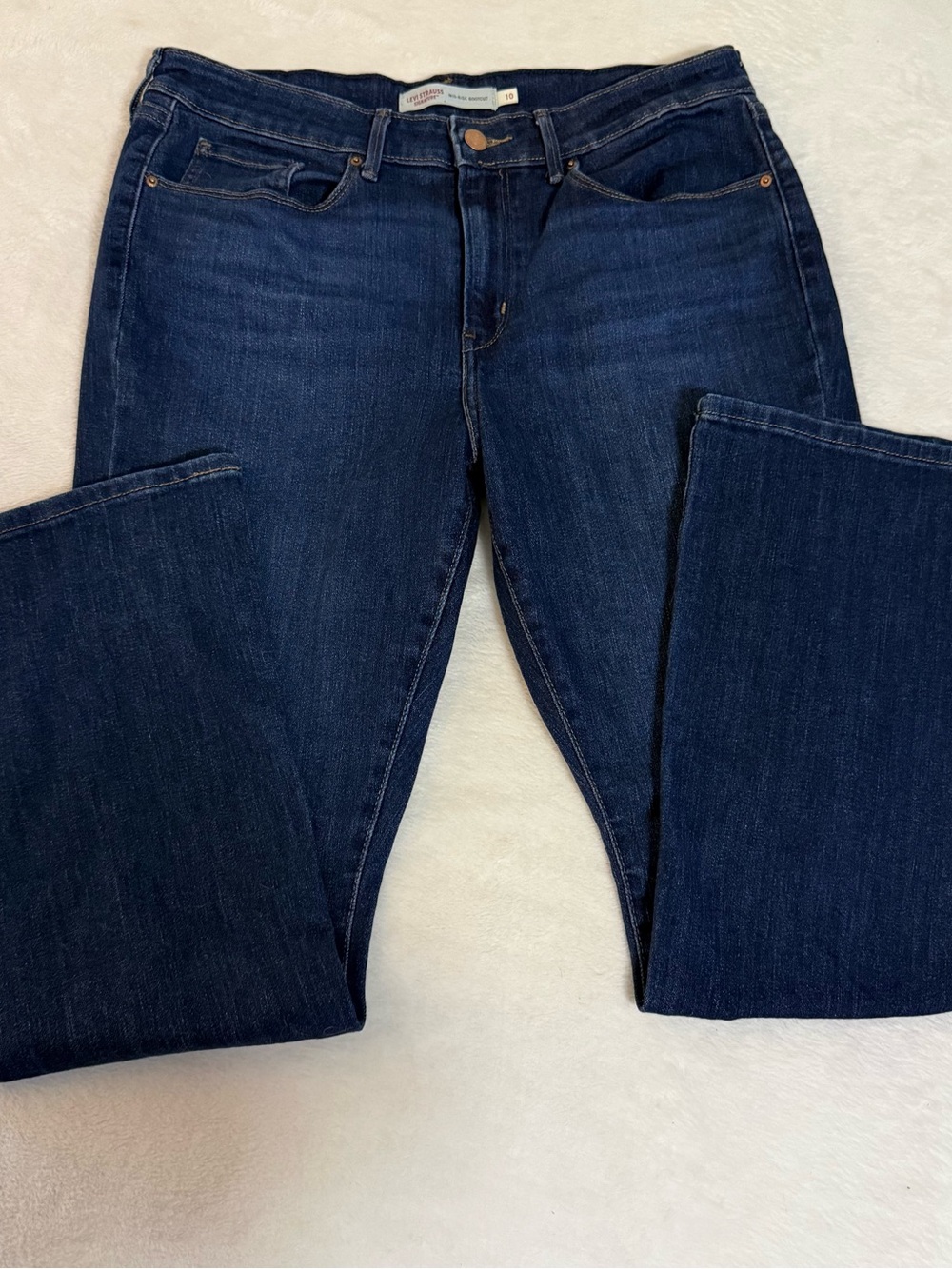 Signature by Levi Strauss Dark Indigo Bootcut Jeans